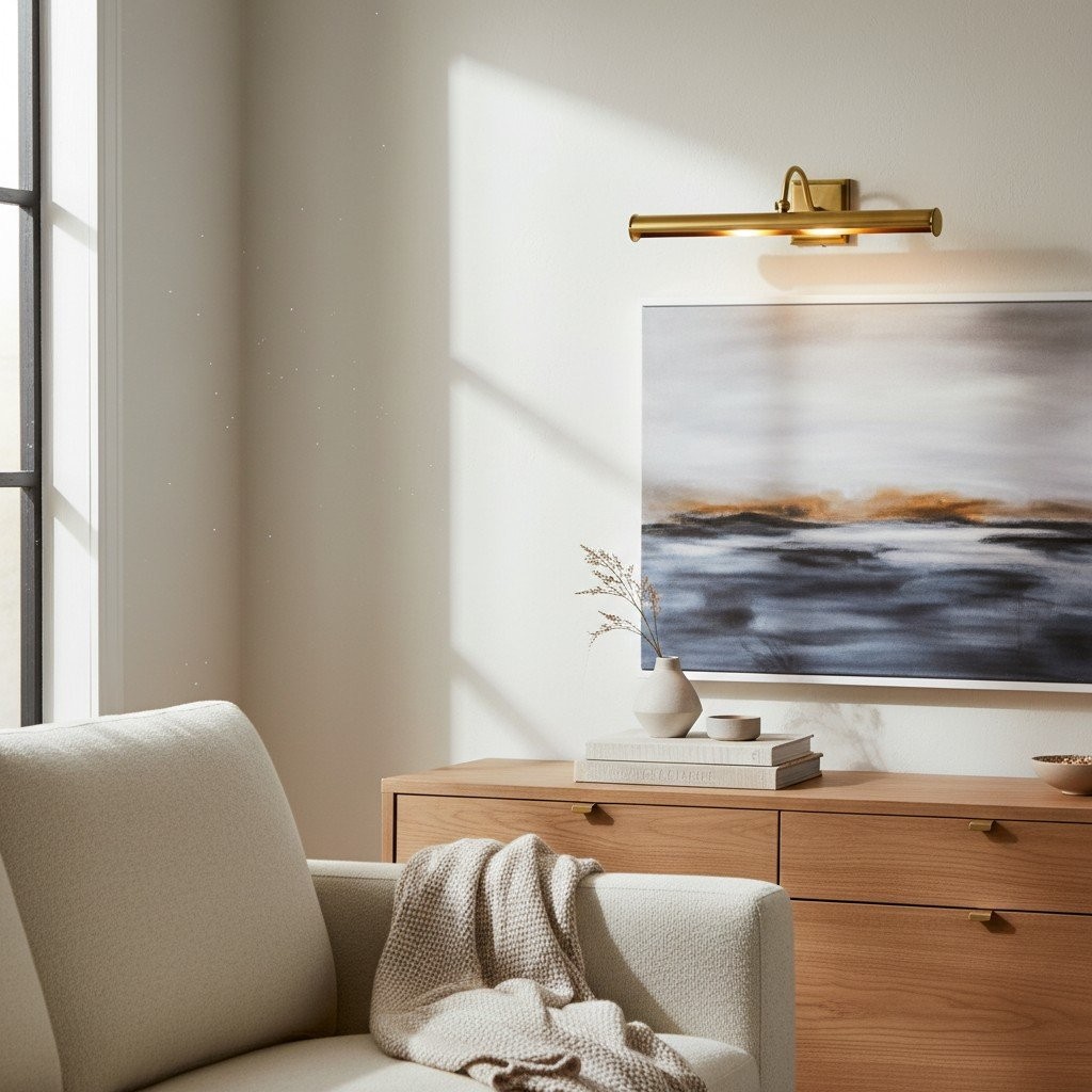 Serena Slim Hood Sconce - Transitional Style Art Lighting For Living Room K1715