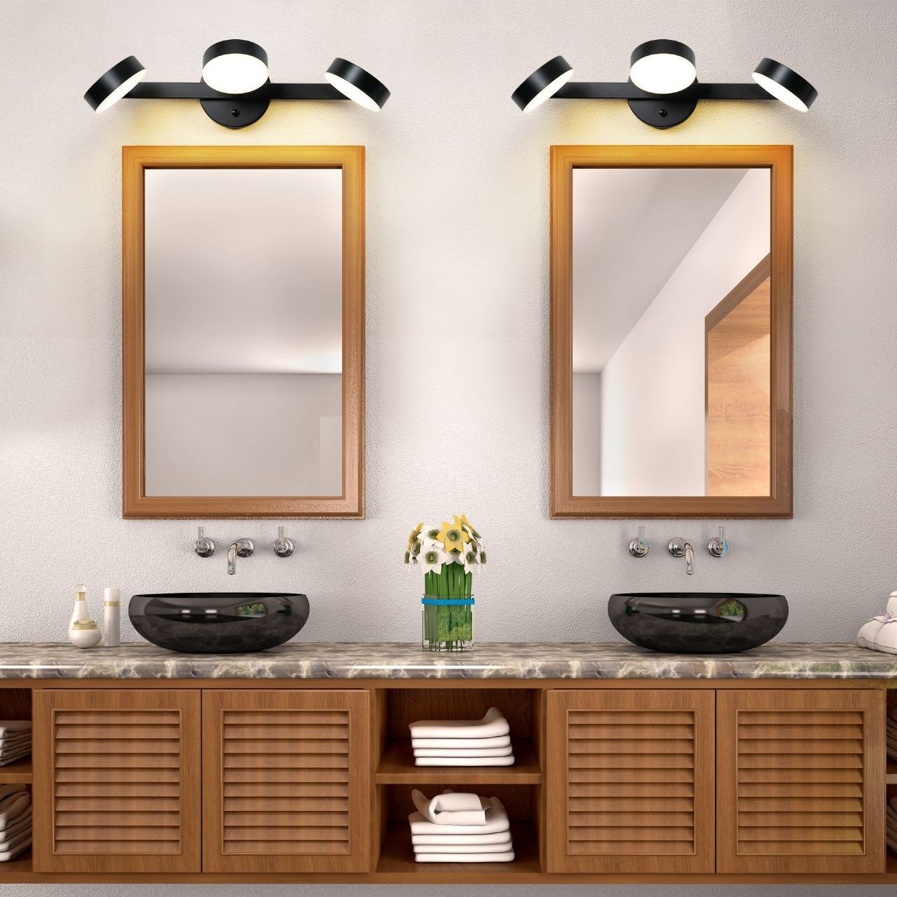 Modern Adjustable Multi Round Heads Bathroom Vanity Wall Light K117