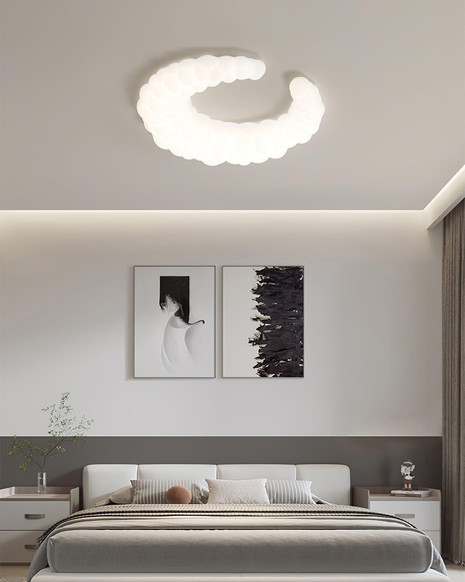 Cream Style Moon Ceiling Lamp K248