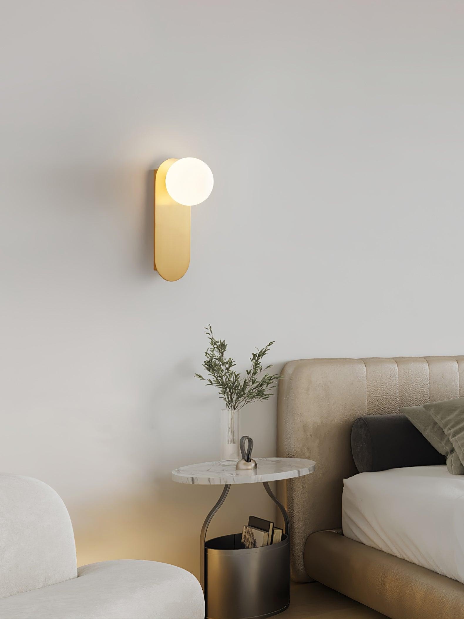 Modern Glass Base Sconce K383