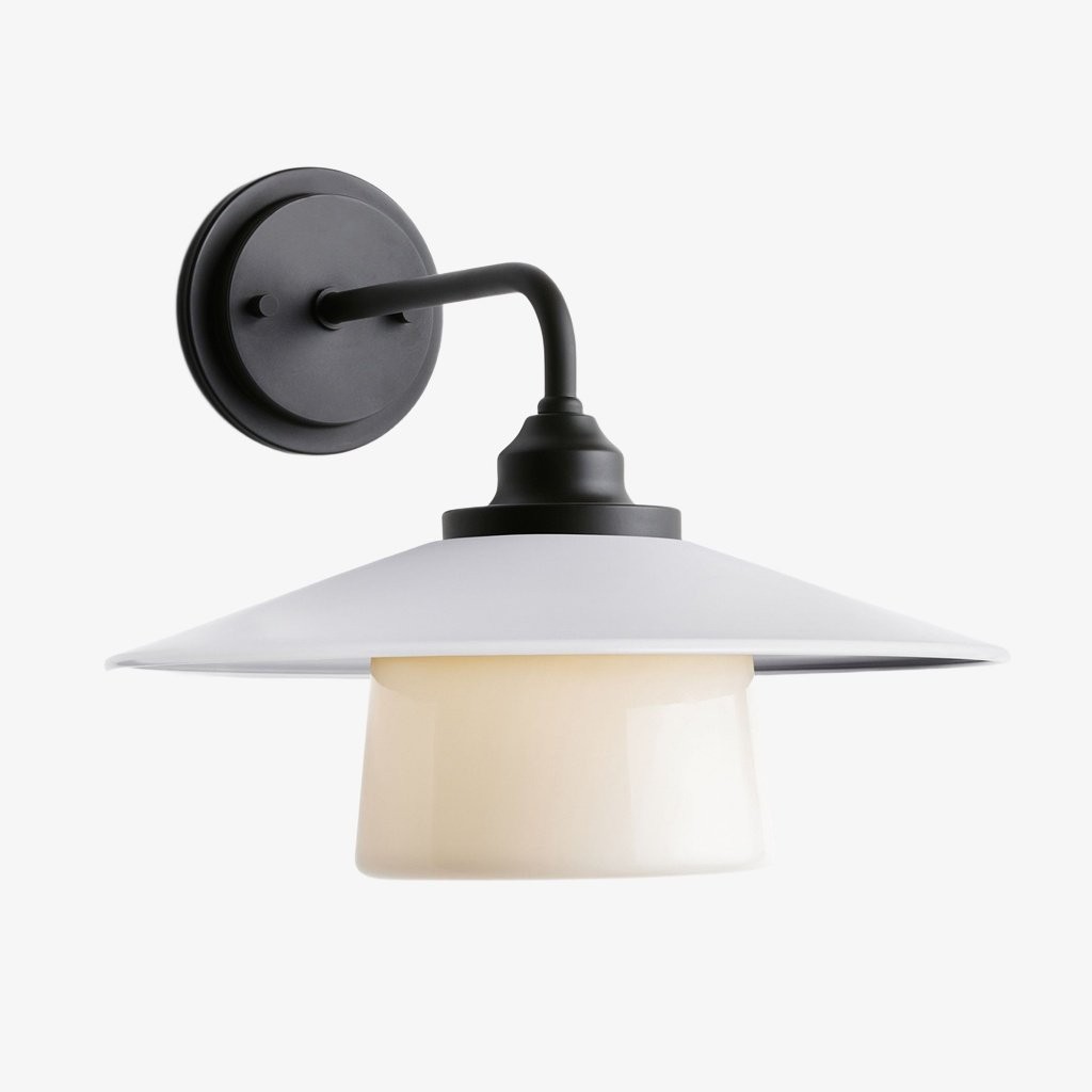 Cordax Utility-Inspired Wall Sconce - Metal and Glass for Indoor Outdoor Decor K2046