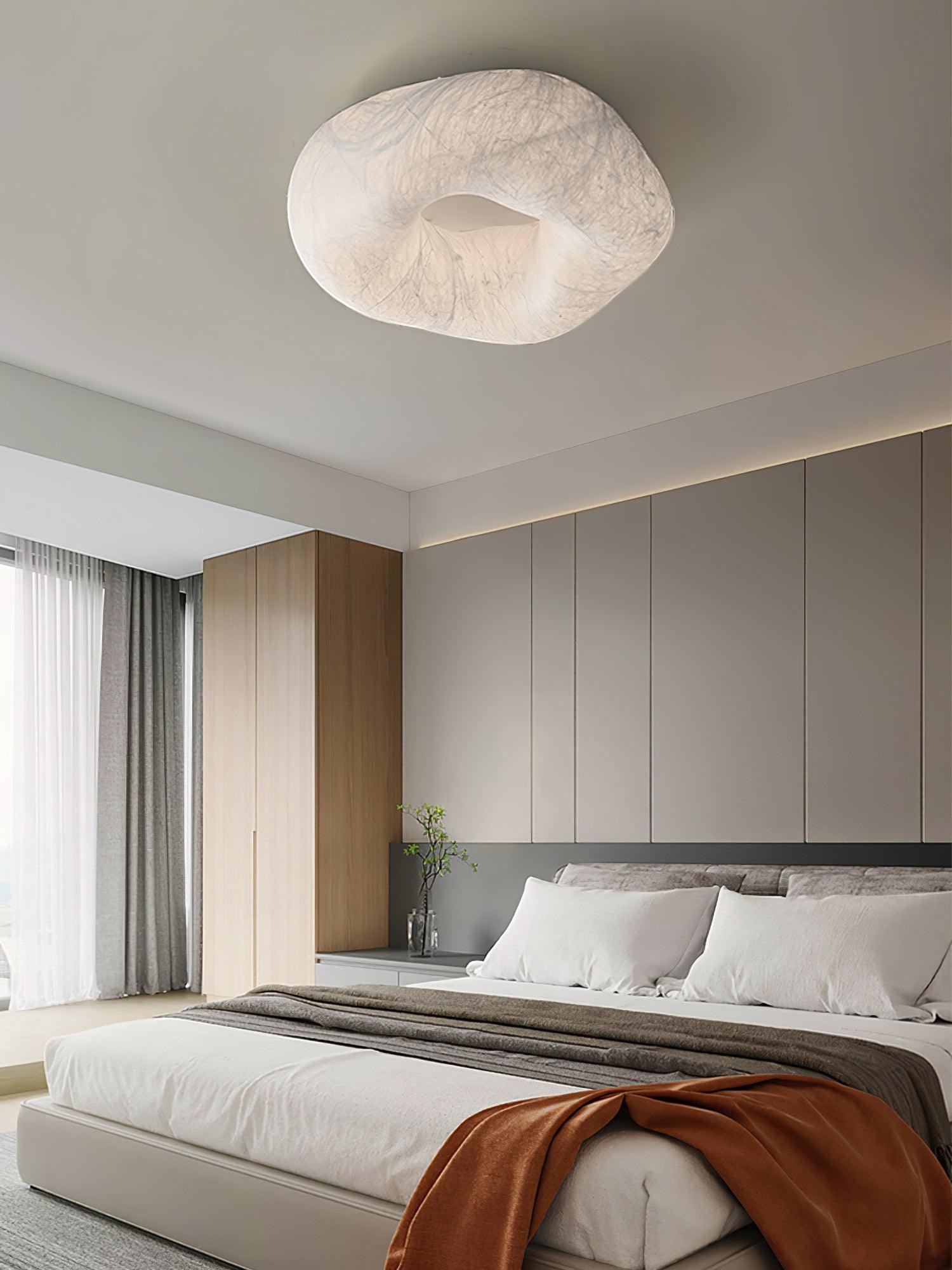 Modern Simple Silk LED Living Room Ceiling Lamp K780