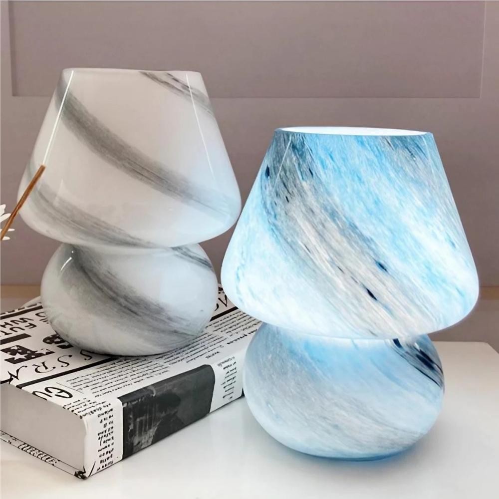 Decorative Handmade Glass Mushroom Table Lamp K53