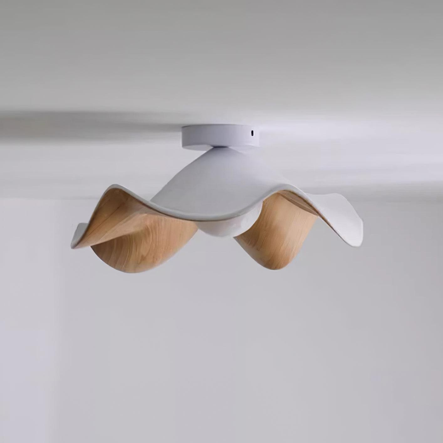 New Modern Simple Walnut Grain Ceiling Light K300