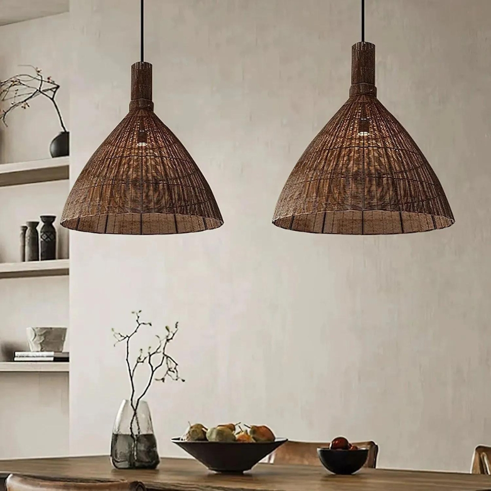 The Rattan Essence of the Islands Pendant Light D826