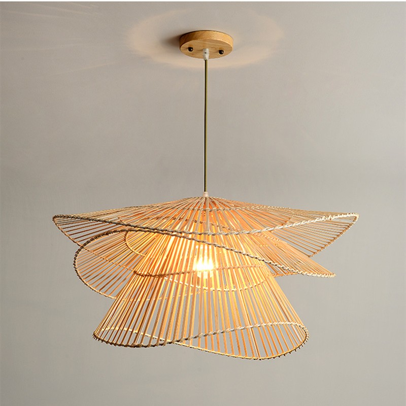 Rustic Wooden Pendant Light