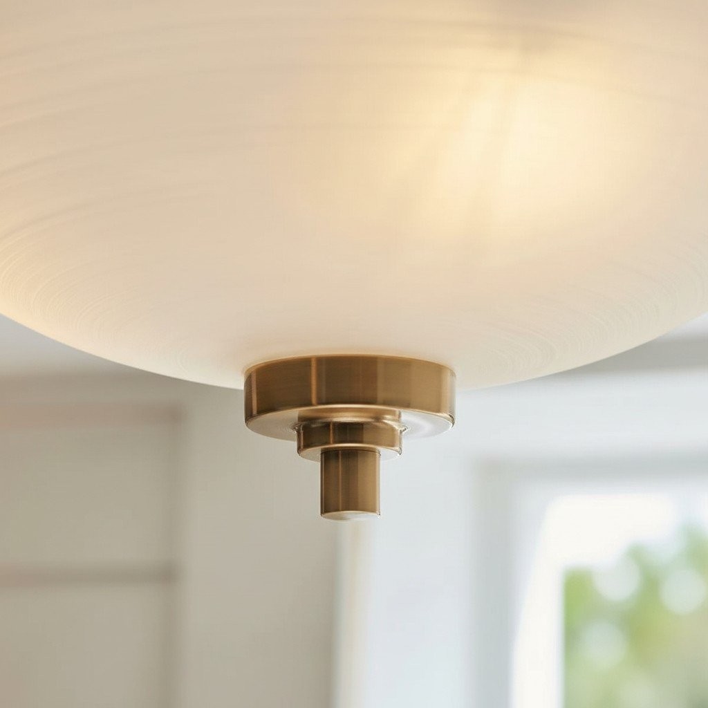 Lunetal Timeless Three-Arm Structure Semi Flush Chandelier - Vintage Pendant Light for Bedroom K1806