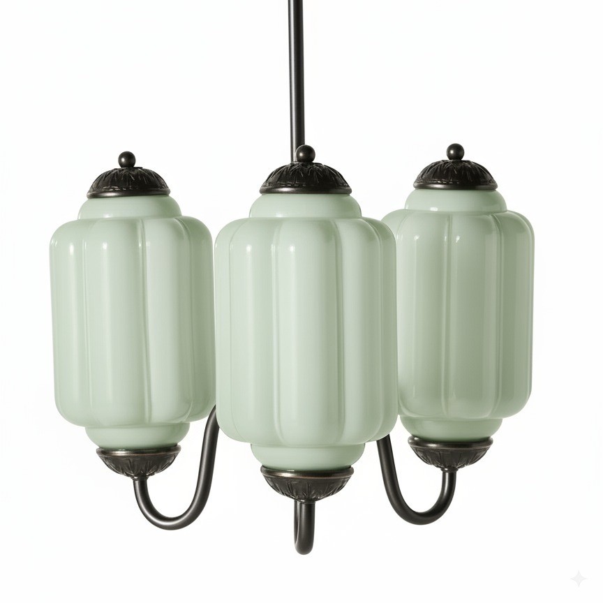 3 Lights Eloise Glass Chandelier for Living Room K947