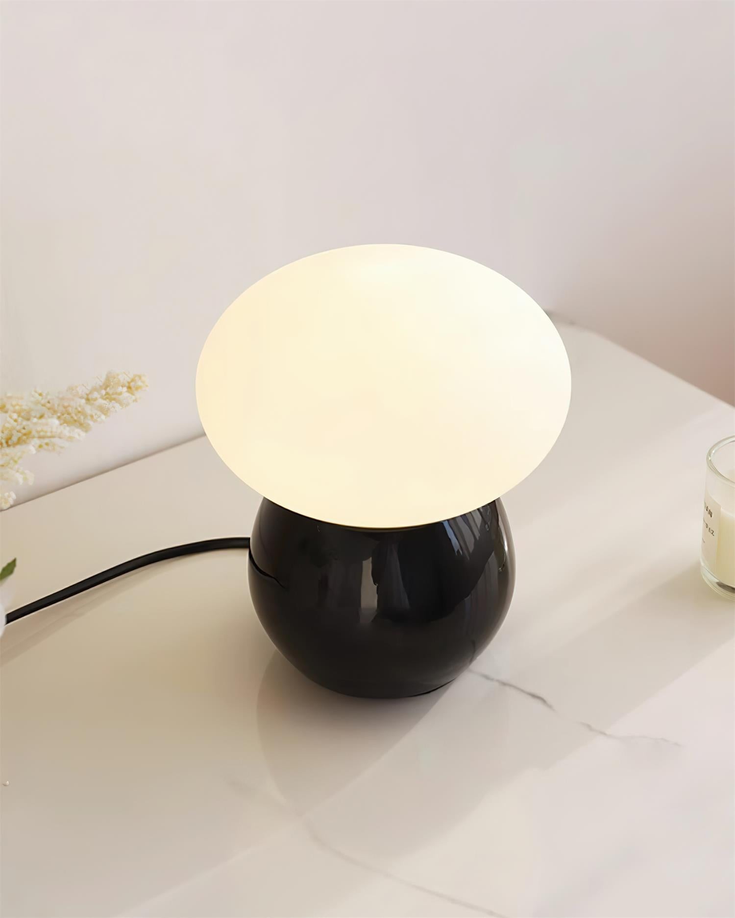Modern Cream Style Mushroom Table Lamp K684
