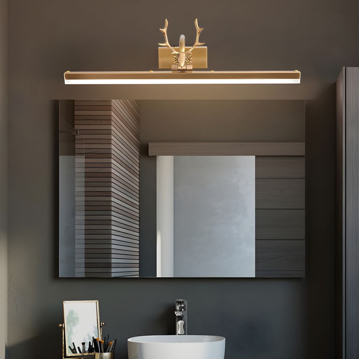 Metal Antler Linear Design Wall Lamp K219