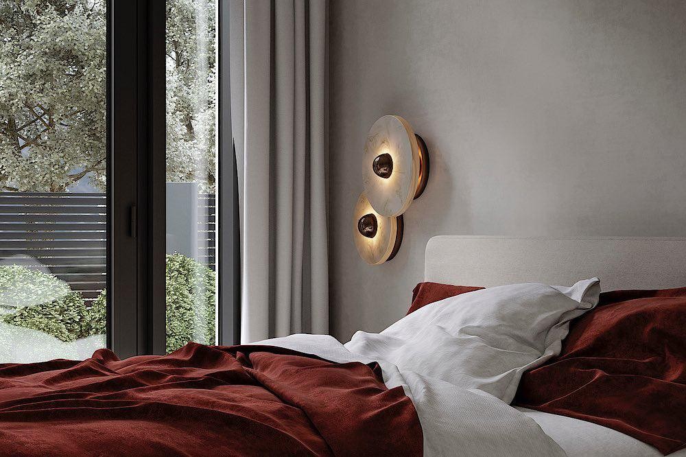 Creative Marble Round Wall Lamp K498
