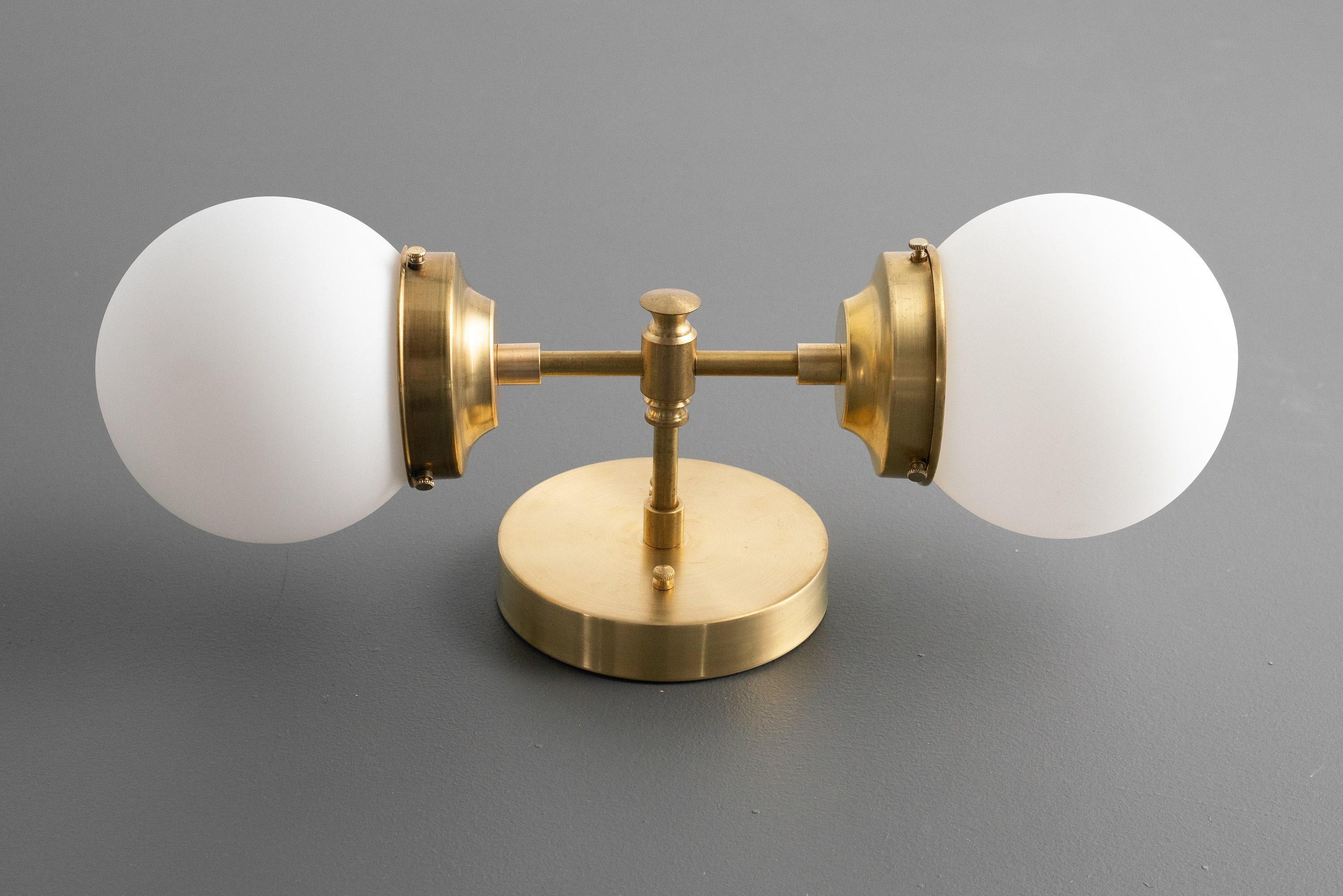 Lumio Globe Modern Geometric Sconce - Two Light Bathroom Vanity Lighting K1488