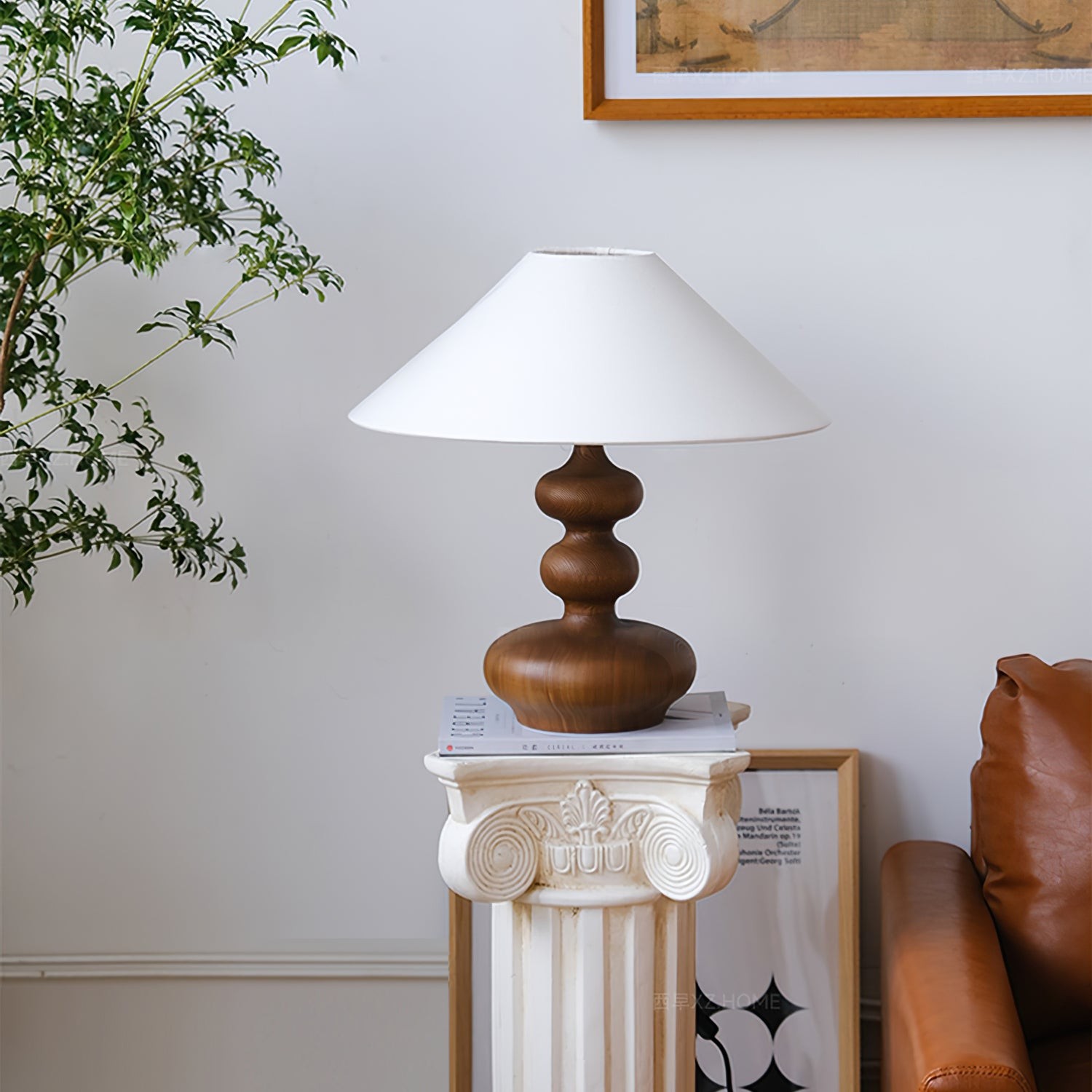 Nordic Retro Solid Wood Table Lamp K340