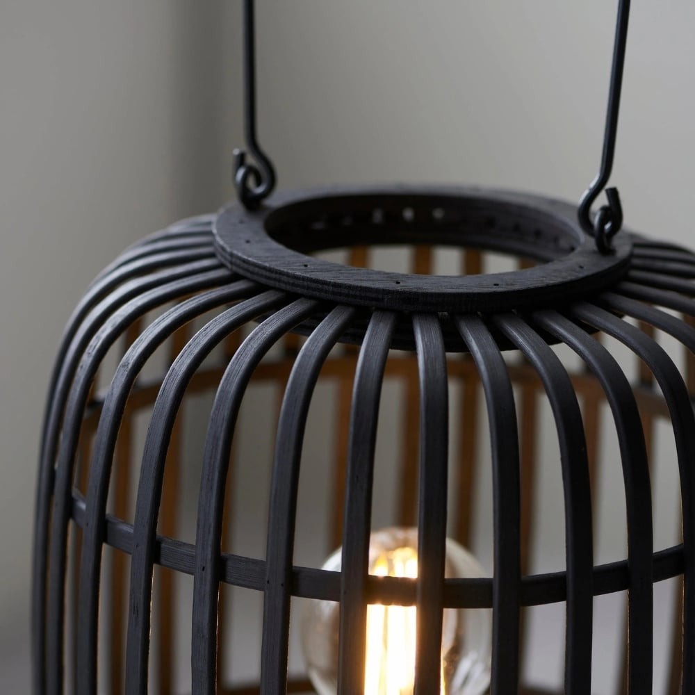 Yumeko Ambient Table Lamp - Open Bamboo Cage Design Stylish and Eco Friendly K1958