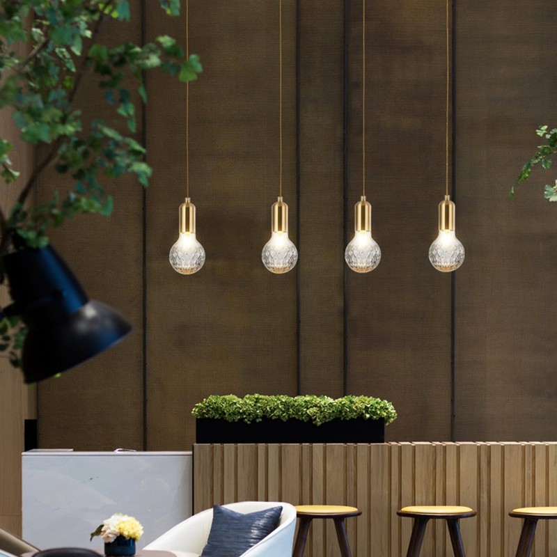 Crystal Bulb LED Vintage Pendant Lamp