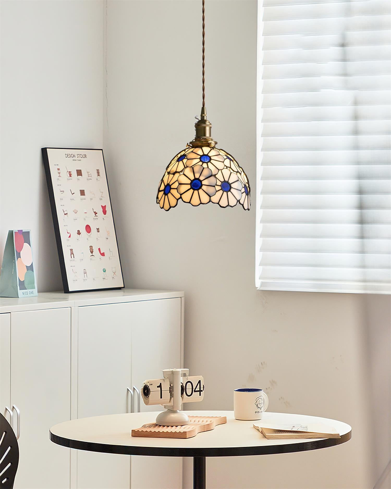 Suka Floral Plug In Pendant Lamp D132