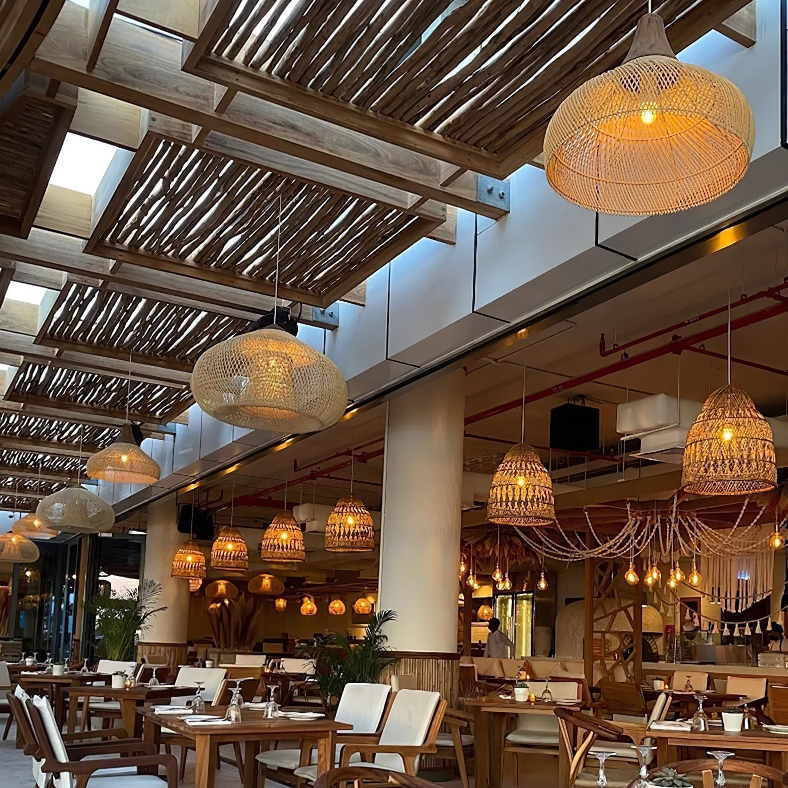 Harp Braided Rattan Pendant Lamp K1175