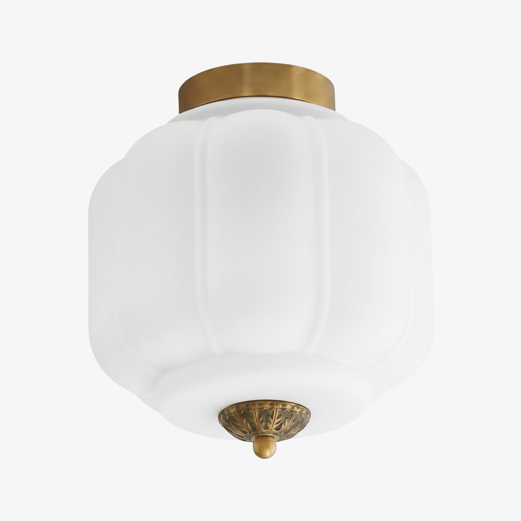Eloise Vintage Lantern Style Ceiling Light – Elegant Glass Shade Fixture for Hallway K1137