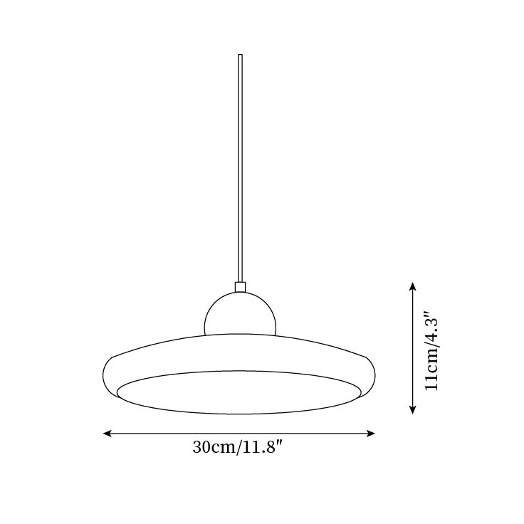 Modern Minimalist Wood Travertine Disc Pendant Light K478