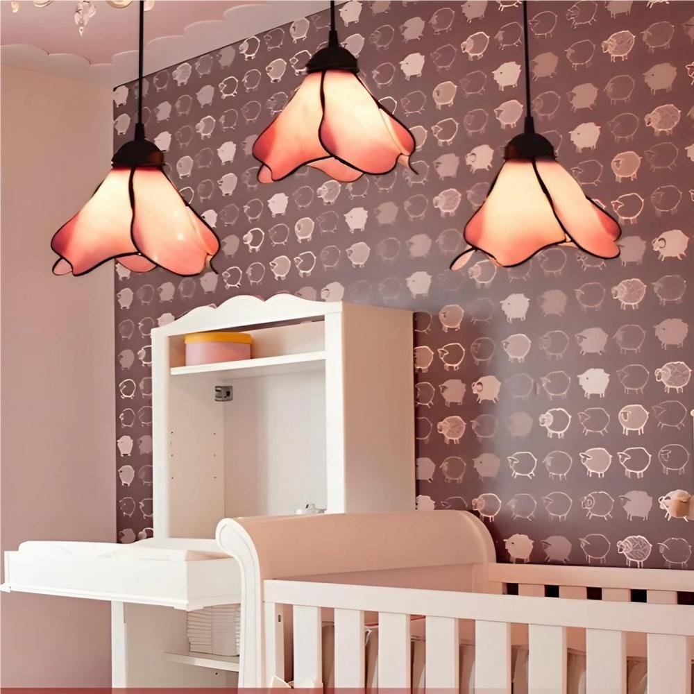 Vintage Versatile Flower Glass Pendant Light K31