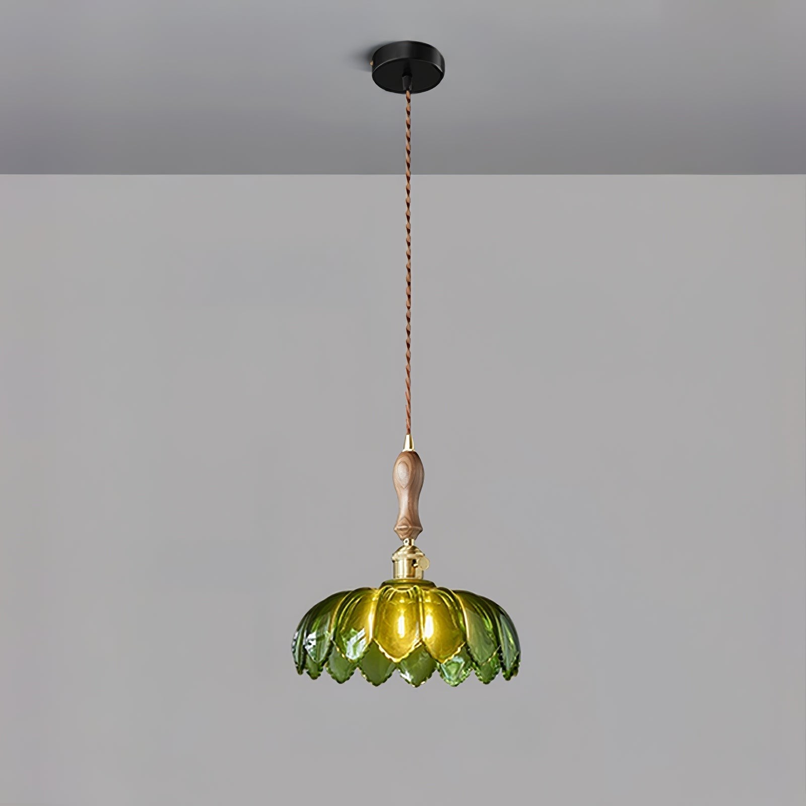 Retro Petal Green Pendant Lamp K454