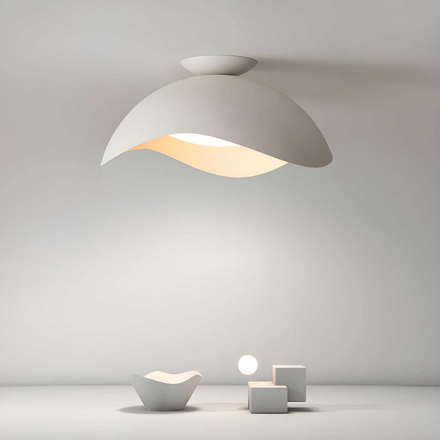 Simple Wave Ceiling Light K661