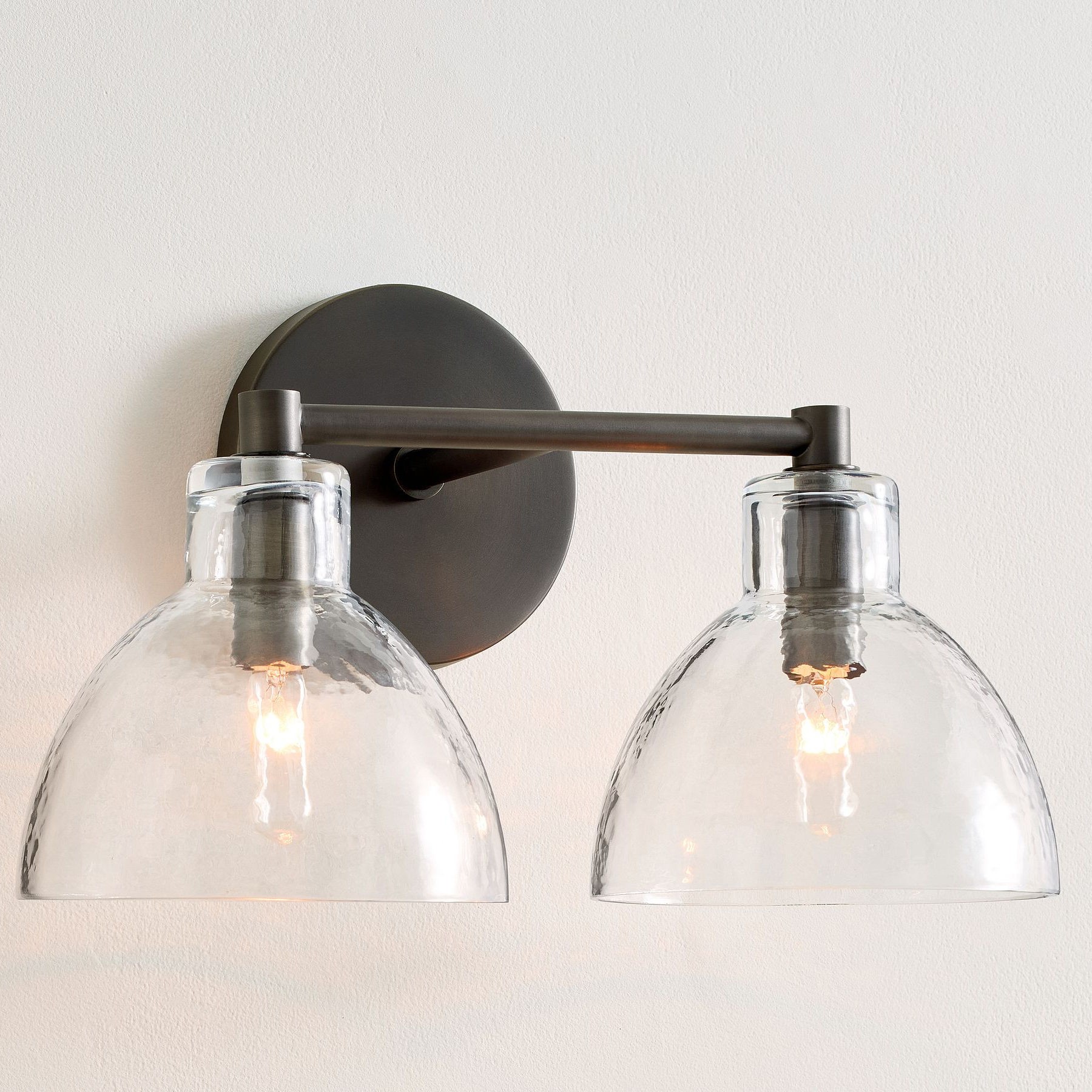 Glavira Recycled Glass Wall Sconce - Modern Brass Wall Lighting K1311