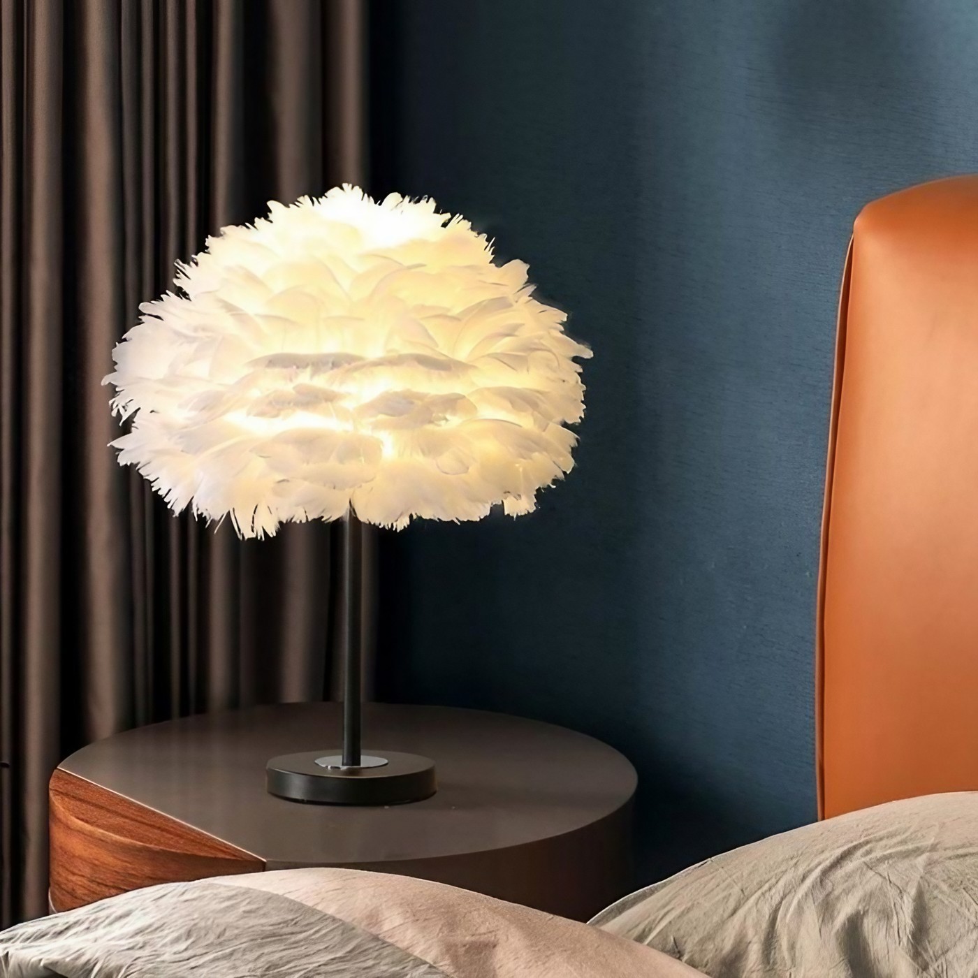 Nordic Style Feather Table Lamp K208