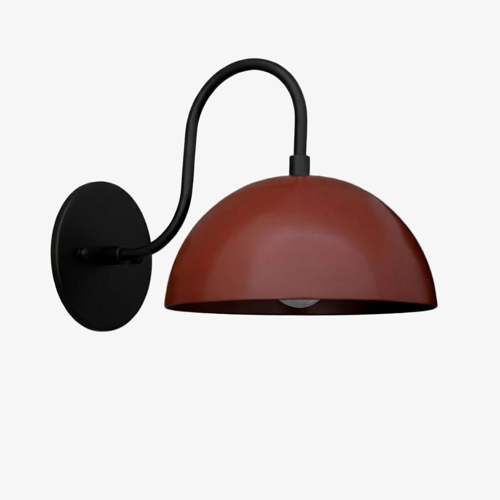 Curva Curved Dome Shade Wall Sconce – Mid-Century Modern Versatile Indoor Lighting K1542