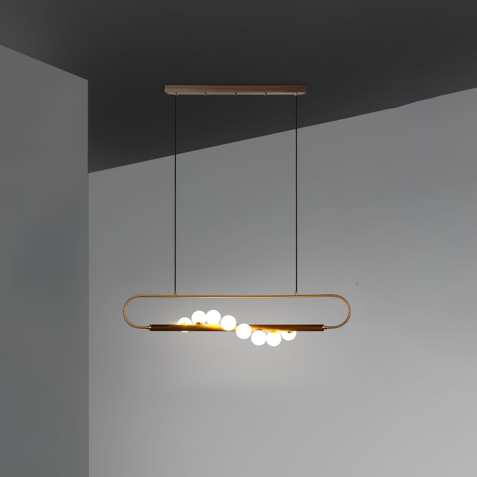 Modern Walnut Simple Chandelier K522