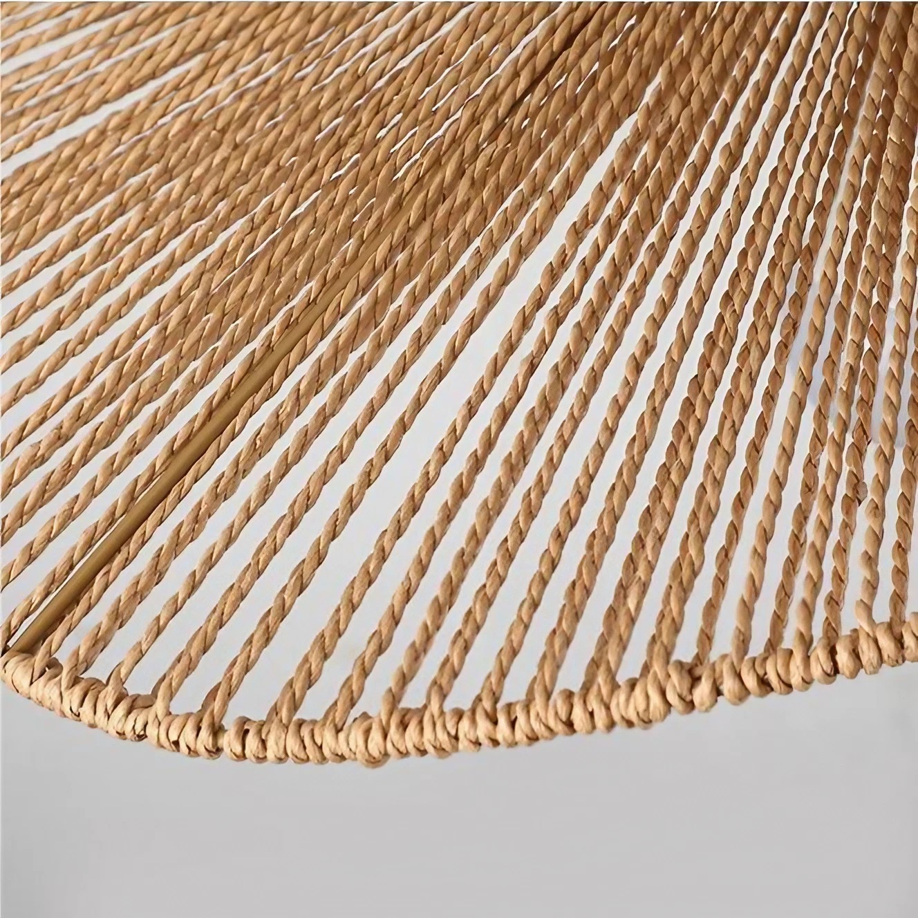 Wabi Sabi Straw Hat Rattan Pendant Light K70