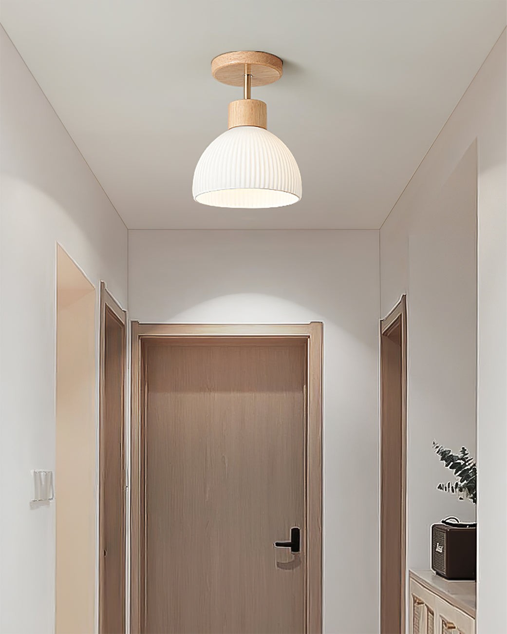 Nordic Wood Style LED Ceiling Lamp K270