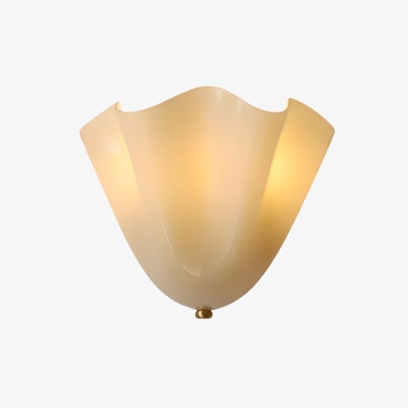 Bellina Retro Fluted Glass Wall Sconce - Mid-century Modern Vera Wall Lamp for Hallway K891