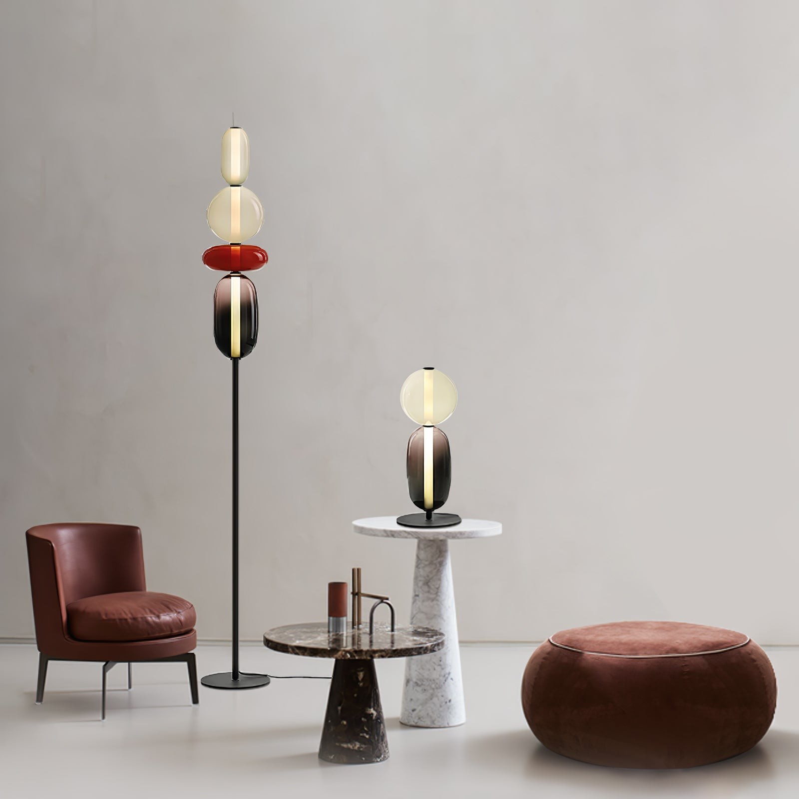 Nordic Creative Minimalist Luxury Glass Floor Light For Living Room K290