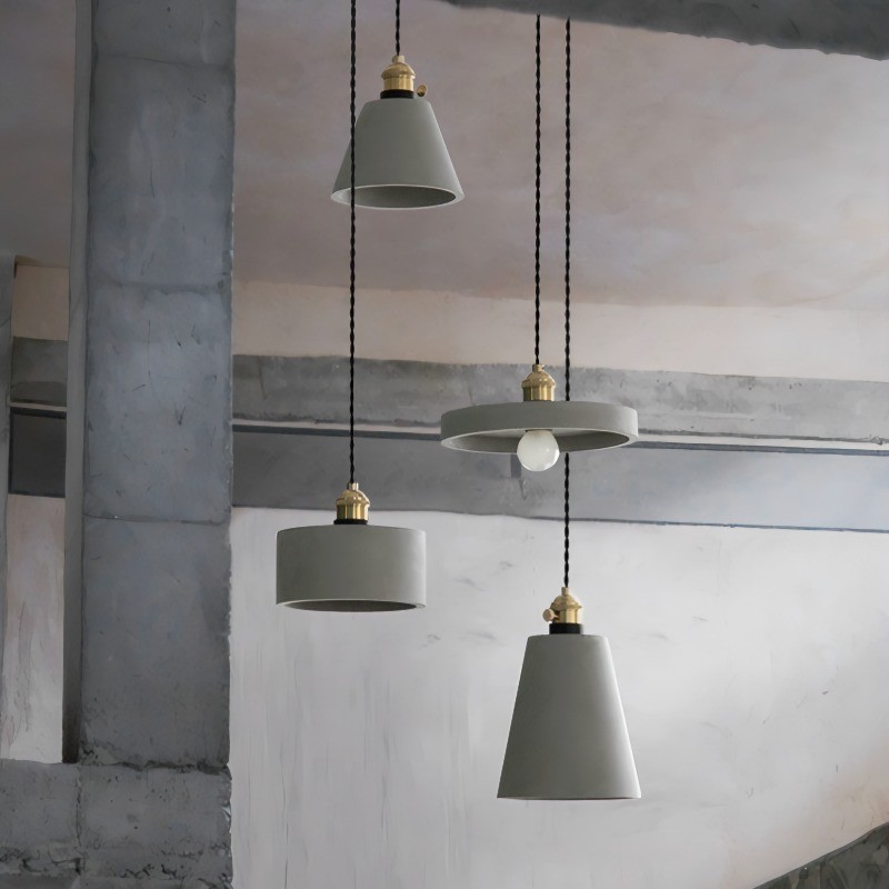 Concrete Vasa Minimalist Pendant Light