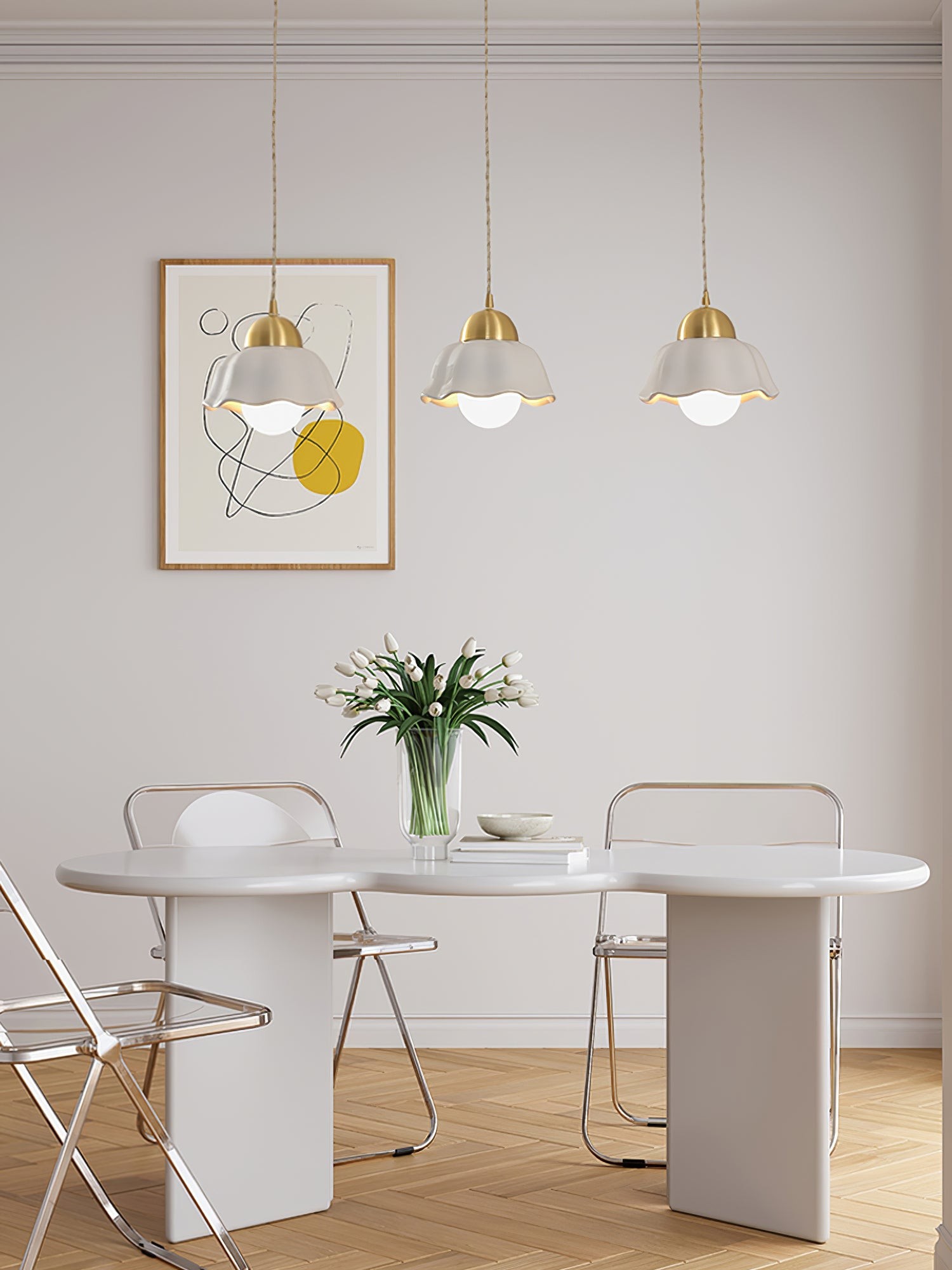 Ceramics Floral Pendant Light K990