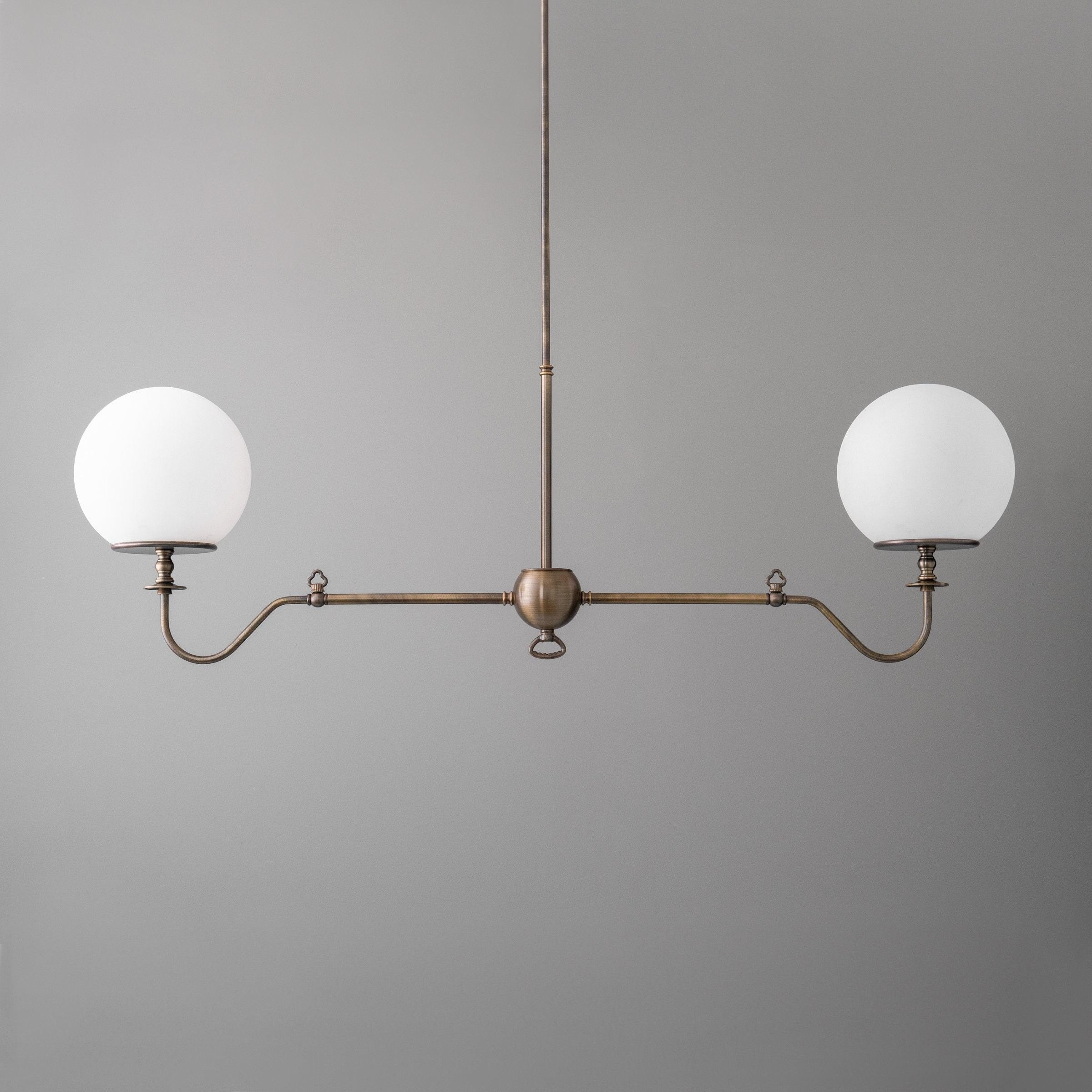Glorica Glass Brass Chandelier Lighting - Contemporary Glass Multi-Light Hanging Fixture K1499