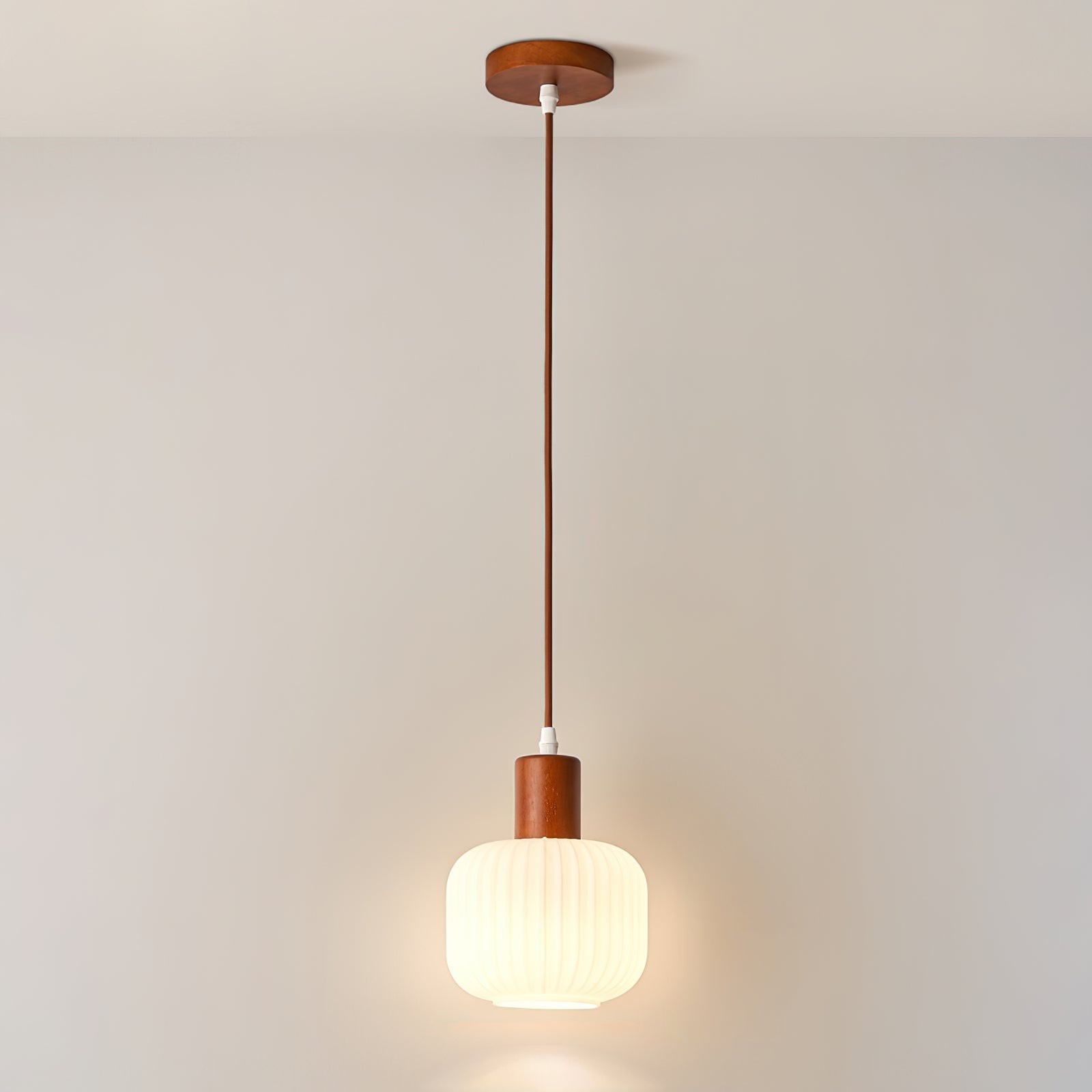 Mid Century Modern Glass Pot Pendant Lamp For Kitchen Island K630