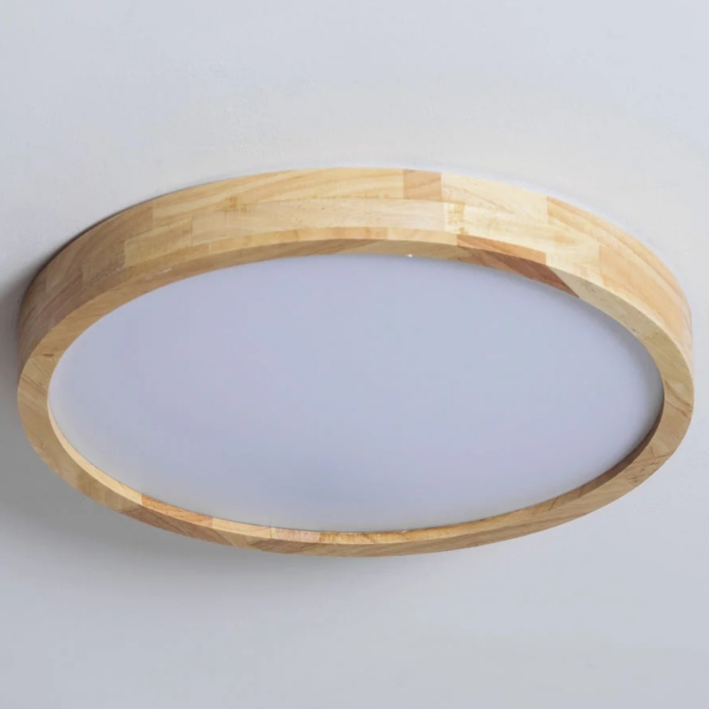 LignoForma Geometric Shape Ceiling Light - Contemporary Wood LED Ceiling for Bedroom and Lounge K2267