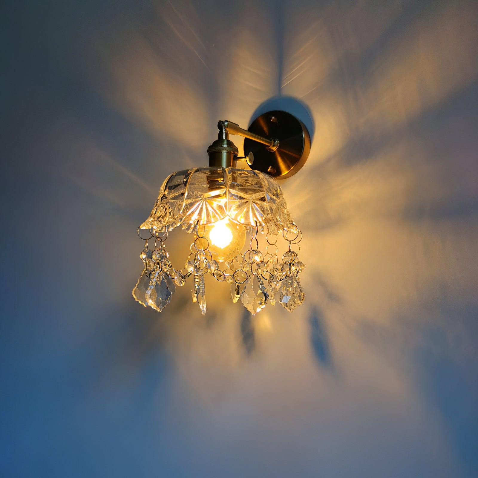 French Crystal Tassel Wall Light K395