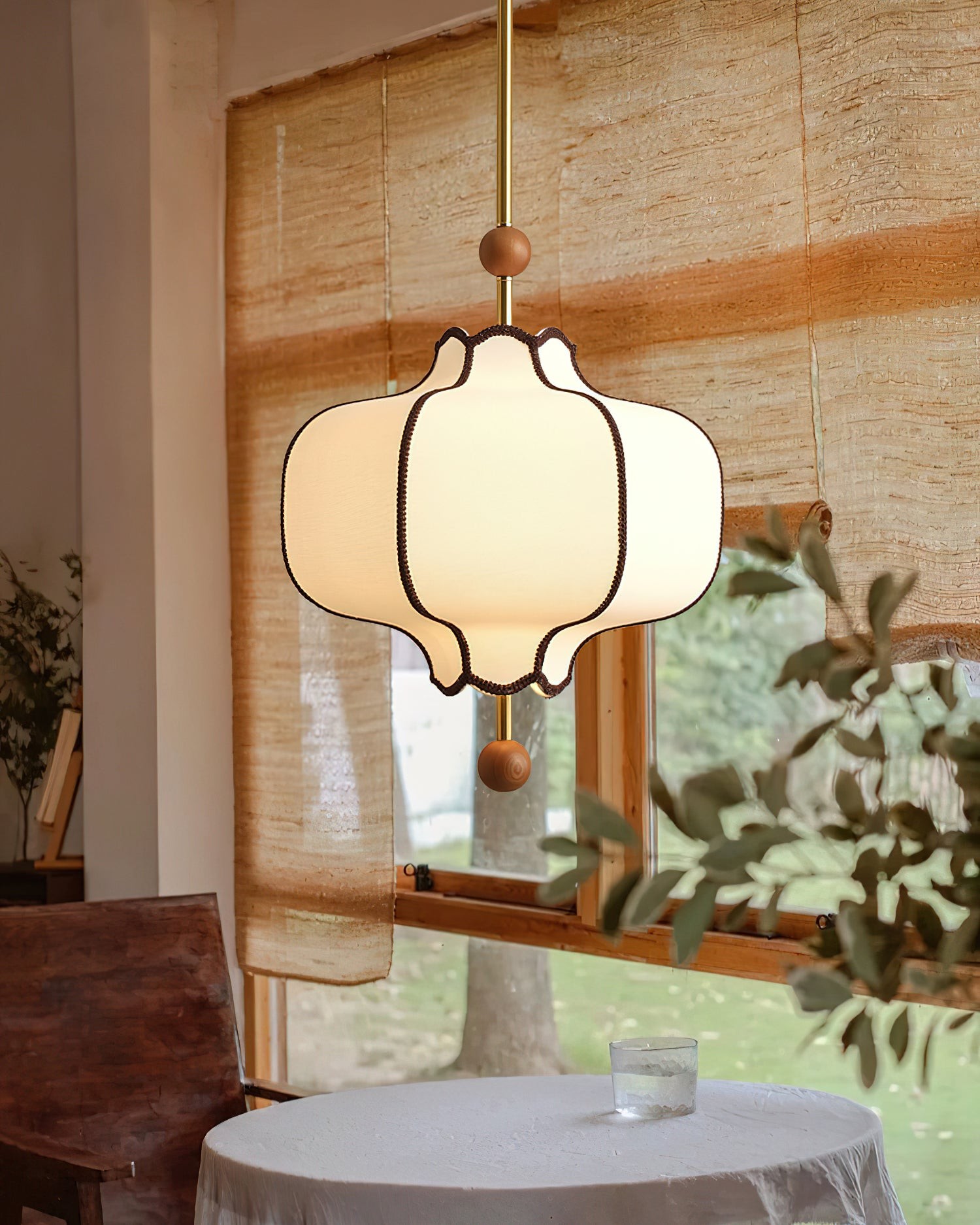 Vintage Textured Fabric Pendant Light K444