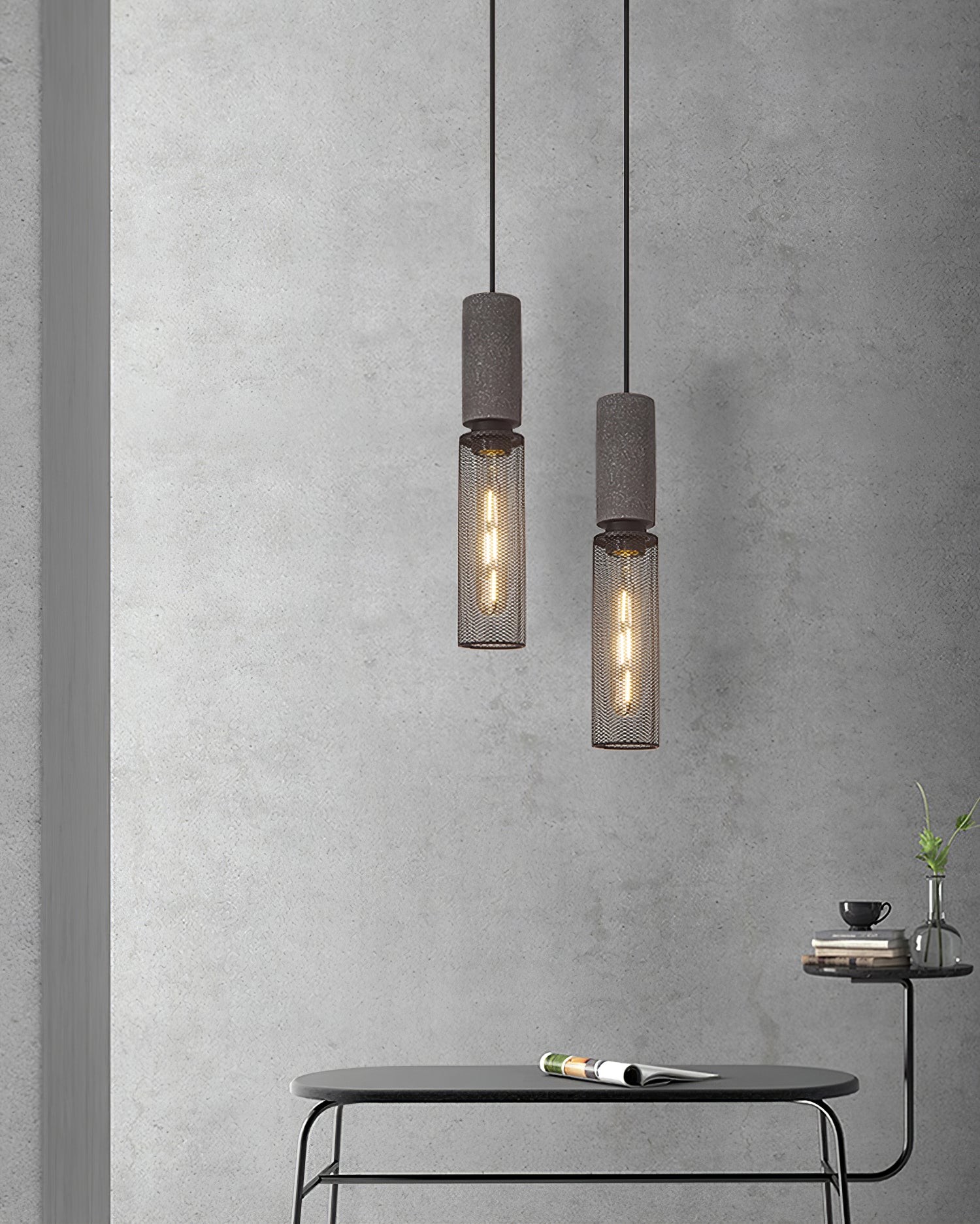 Cement Mesh Pendant Light K308