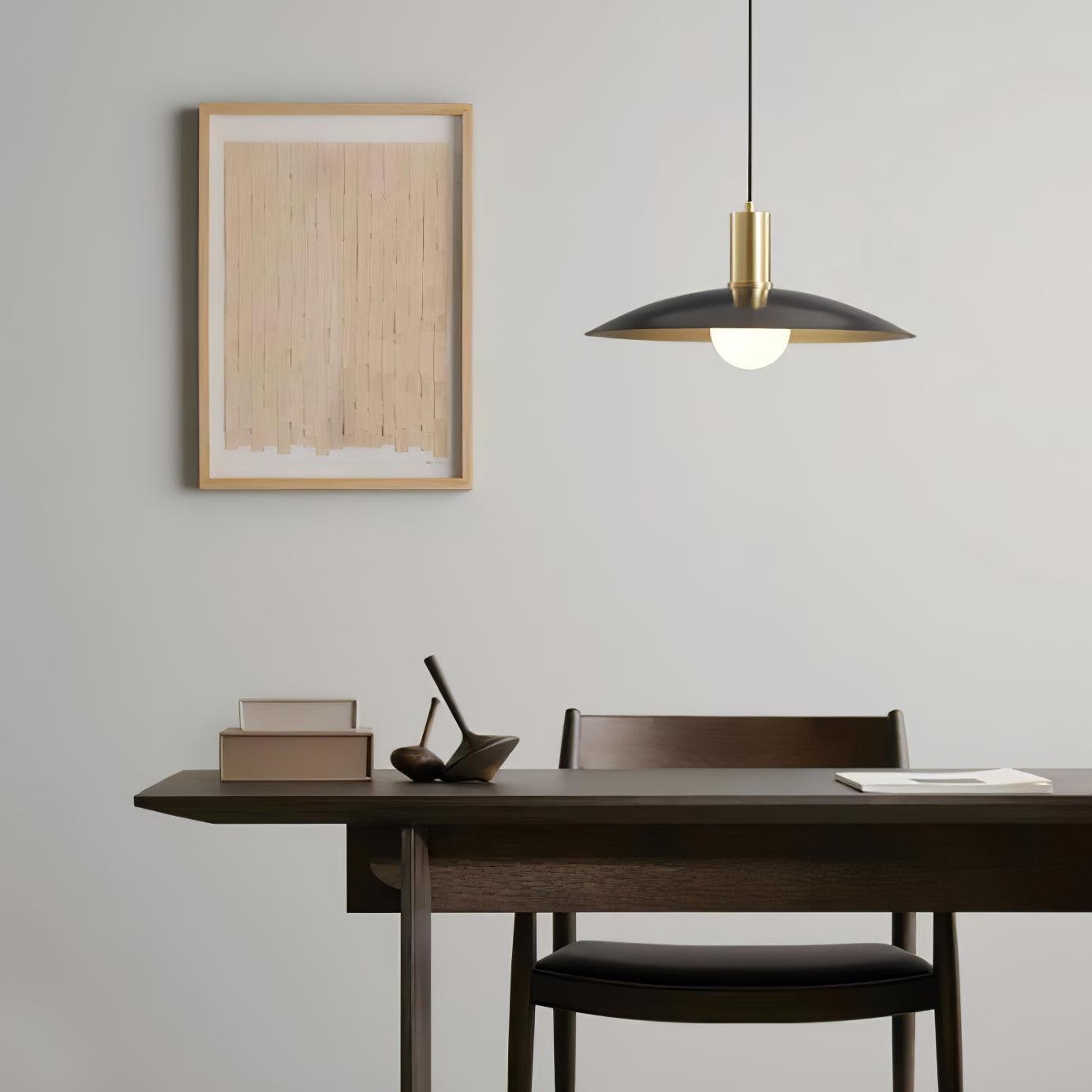 Brass Flared Pendant Lamp D361