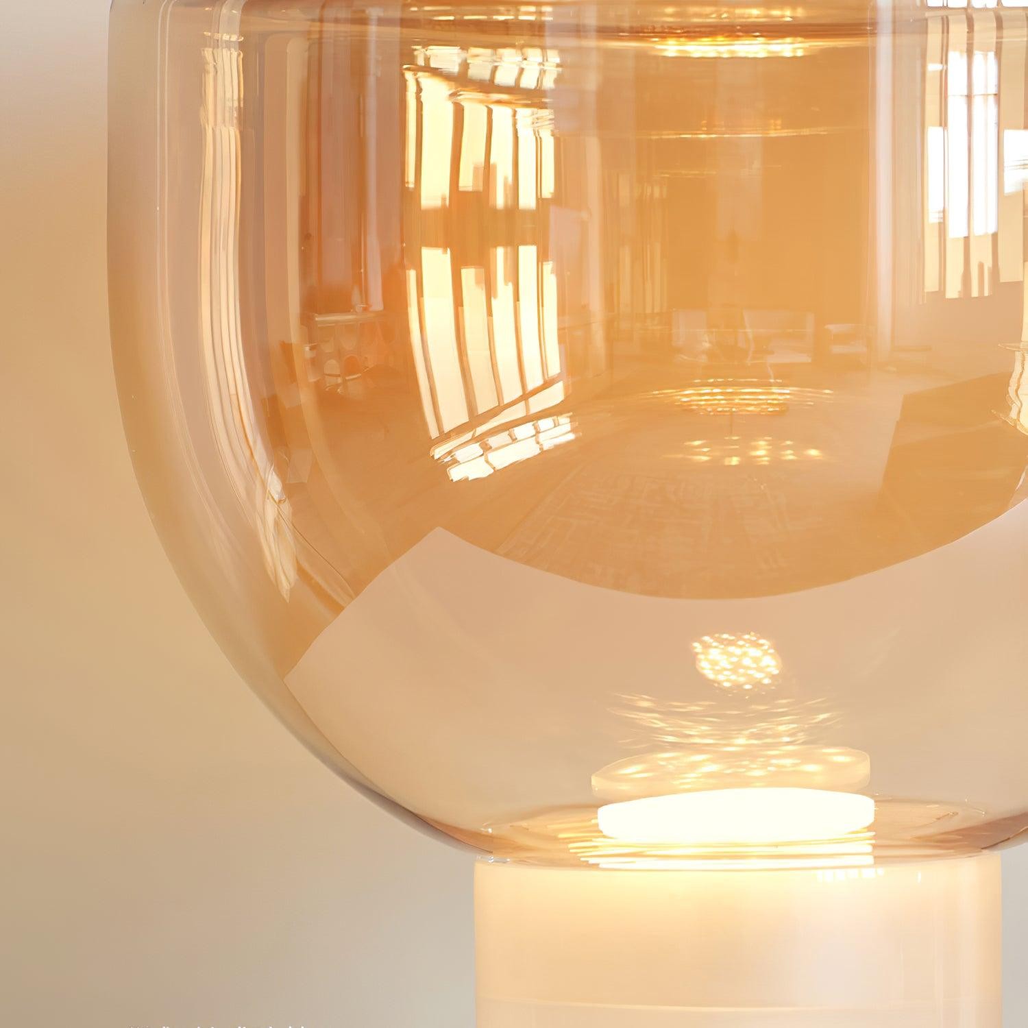Nordic Simple Modern Luxury Glass Table Lamp For Study Room K220