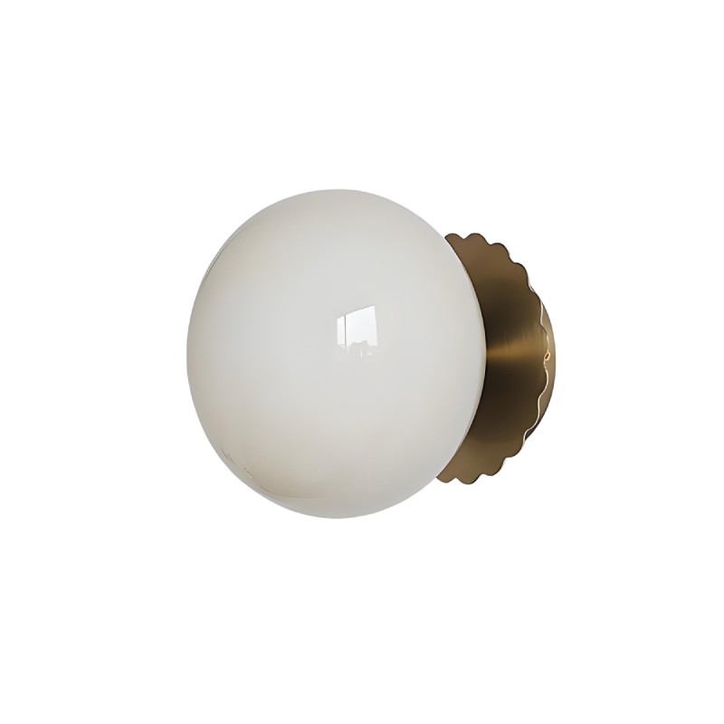 Marshmallow Glass Ball Wall Sconce K166