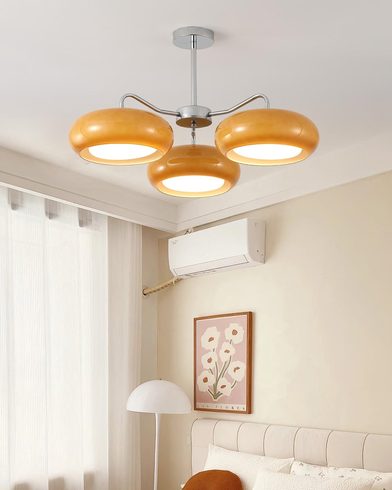 Modern 3 Light Chrome Ceiling Light K693