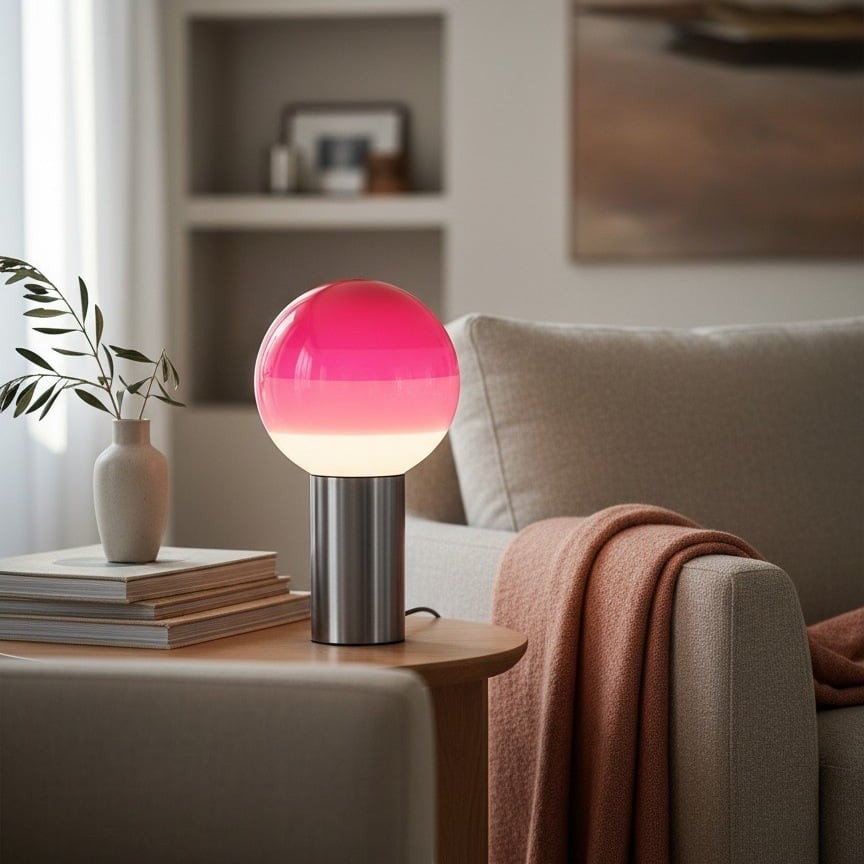 Tintelle Sculptural Glass Modern Table Lamp - Ambient Lighting for Living Room K2109