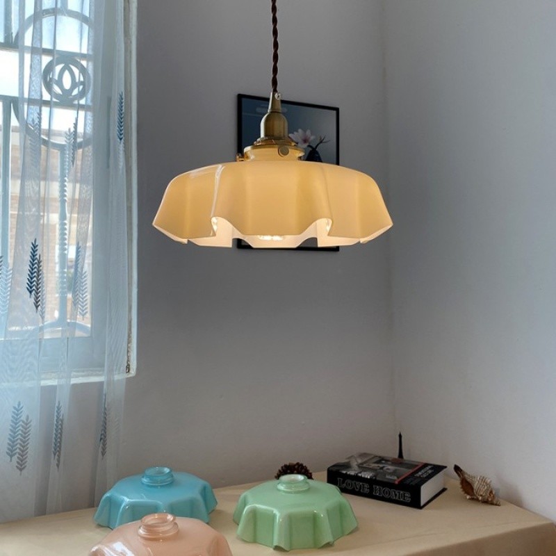 Retro Draped Flower Pendant Lamp K133
