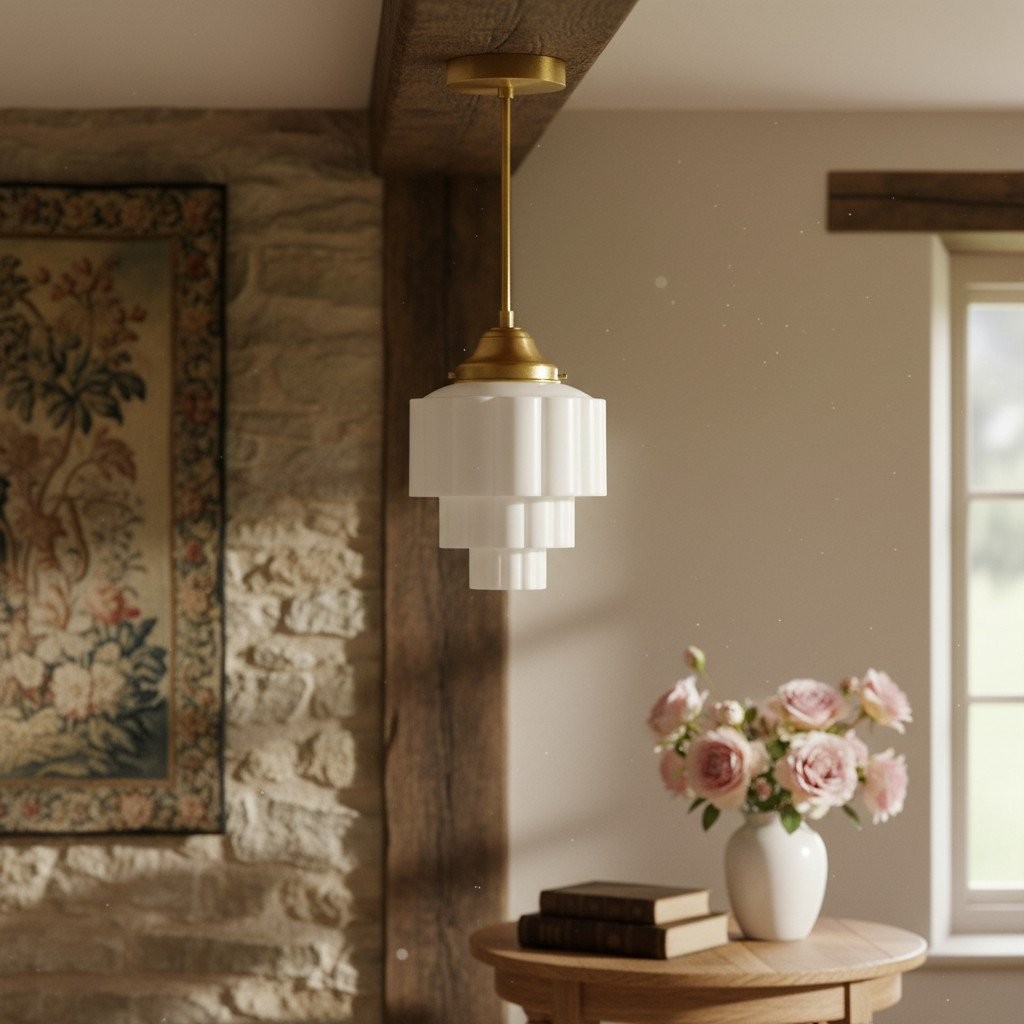Geotower Glass Pendant Light - Elegant Home Lighting K1481