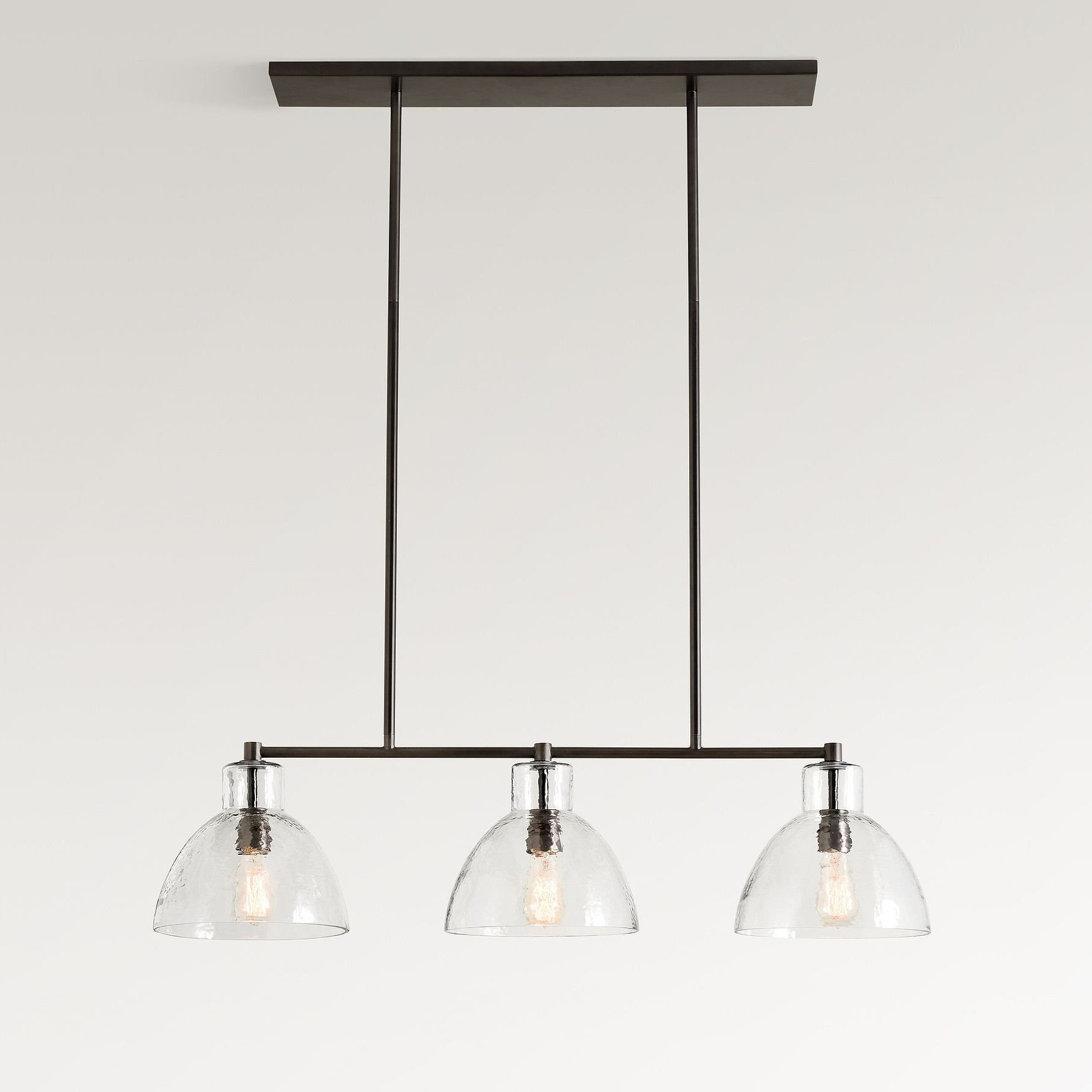 Glavira Recycled Glass Linear Chandelier - Elegant Modern Lighting K1312